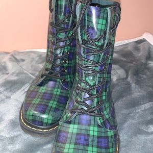 Dr.Martens Plaid Rainboots